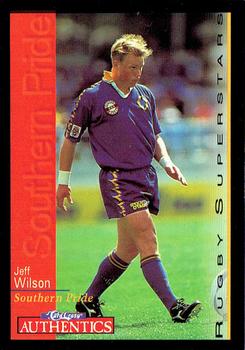 1995 Card Crazy Authentics Rugby Union NPC Superstars #NNO Jeff Wilson Front